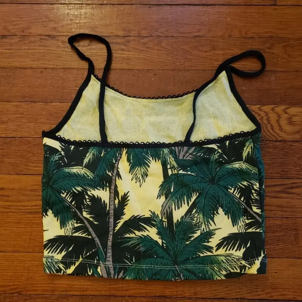Topshop Palm tree Print camisole top size 8 - Picture 4 of 6